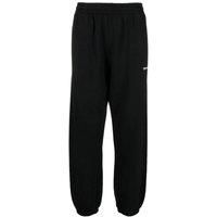Caravag Diag Design Slim Cuffed Black Sweatpants
