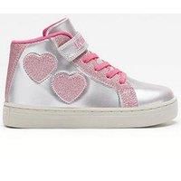 Lelli Kelly Girls High Top Trainers Pink Silver Glitter Boots LKAA5216 Miriam