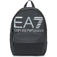 EA7 Emporio Armani Oversized Logo Backpack - Black/Silver-One Size
