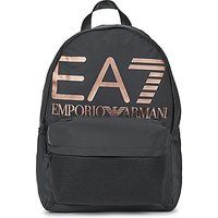 Emporio Armani Backpack man EA7 big logo backpack black/rose gold logo UBS23EA13 245063, Black, L