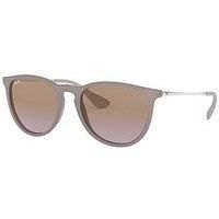 Ray-Ban Unisex RB4171 ERIKA CLASSIC - Frame color: Brown, Lens color: Brown/Violet Gradient, Size 54-18/145