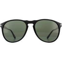 Persol Men's Aviator Black Green Sunglasses