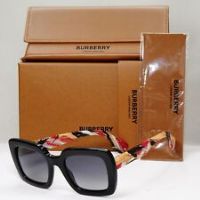 Burberry Square Acetate Sunglasses - Black - Burberry Sunglasses