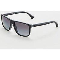 Emporio Armani Men's 5229t3 Sunglasses, Black/Polar Grey Gradient, 56