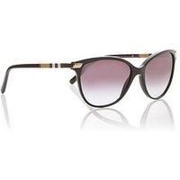 Burberry Sunglasses BE4216 30018G Black With Gold Detailing Grey Gradient