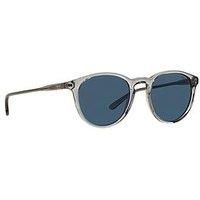 Polo Ralph Lauren Men's 0Ph4110 541380 50 Sunglasses, Grey (Shinyemi Trasp Grey/Blue)