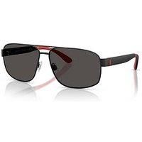 Polo Ralph Lauren Sunglasses 3112 903887 Matte Black Grey