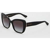 Dolce & Gabbana Sunglasses DG4348 501/8G Black Grey Gradient