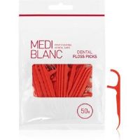 MEDIBLANC Dental Floss Picks toothpicks with dental floss 50 pc