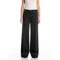 Replay Nalaja Wide Leg Jeans - Black