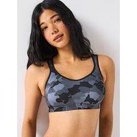 Shock Absorber Women'S Training Active Multi Sports Bra - Camo Black