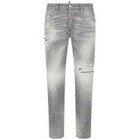 Dsquared2 Skater Jean Paint Splatter Light Grey Wash Jeans