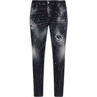 Dsquared2 Skater Jean Paint Splatter Faded Black Wash Jeans
