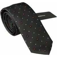 Geometric Silk Necktie Men - Gray Ties
