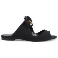 Bow Slides Black Mules Wo Slip Ons