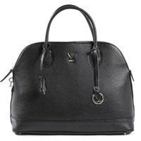 Preloved tructured Leather Tote Model - Black Tote Bags