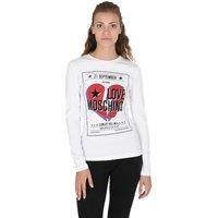 Long Sleeve T-Shirt with Broken Heart Graphic Print