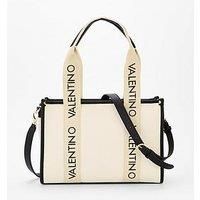 Valentino Bags Candle Large Canvas Tote - Natural/Black