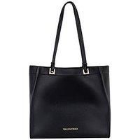 Mario Valentino Women/'s Black Shopper with Clutch Bag, Black, One Size