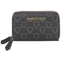 VALENTINO Unisex/'s Lady Re Accessory-Travel Wallet, Nero/Multicoloured, Talla UNICA
