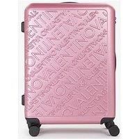 Valentino Mars Large-Size Carry On Suitcase - Rosa Antico