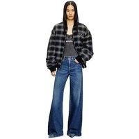 Diesel 1978 D-Akemi Wide Flare Jeans - Dark Wash