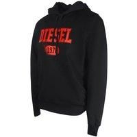 Men's Hoodie Diesel S-Ginn 1-B Pullover in Black