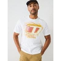 Diesel T-Adjust-R11 Graphic T-Shirt- White