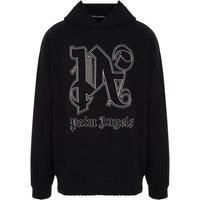 Monogram Statement Logo Black Hoodie