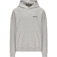 Embroidered Logo Grey Hoodie