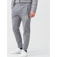 Armani Exchange Men's Icon Tracksuit Bottom Sports Trousers, Grey (Bc09 Grey 3930), 20 (Size: Small)