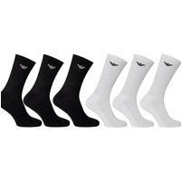 Pack Of 3 Emporio Armani Crew Socks - Black Or White