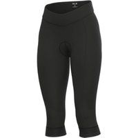 Alé Cycling Women/'s Solid Classico 3/4 Cycling Tights, Black/Charcoal Grey, 3XL