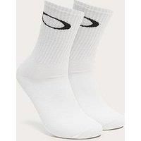Oakley Mens Ellipse Crew Socks (3 Pack)- White