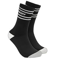 Oakley Men/'s Icon B1b Socks 2.0, Black/White, M