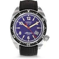 Allemano 1973 Shark Diver Violet Dial Steel Bracelet And Additional Depth Gauge