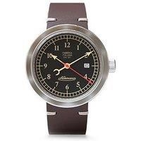 Allemano 1919 DAY Satin Automatic (44mm) Black Dial / Brown DAY A 1919 NP-PB