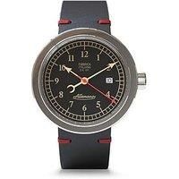 Allemano Day Black Dial Polished Steel Case Black Strap