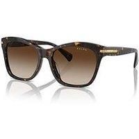 RALPH RA5310U 500313 Shiny Dark Havana Gradient Brown 56 mm Women's Sunglasses