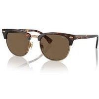 Polo Ralph Lauren Polo 0Ph4217 Clubmaster Square Sunglasses-Brown