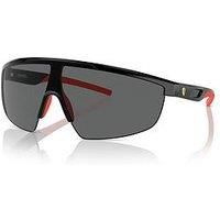 FERRARI FZ6005U 501 87 Black Grey Men's 70 mm Sunglasses