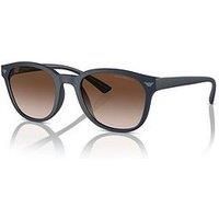 Emporio Armani 0Ea4225U Round Sunglasses-Black