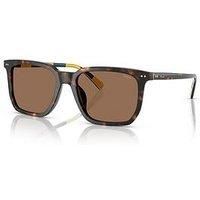 POLO PH4224U 500373 Shiny Dark Havana Dark Brown 55 mm Men's Sunglasses