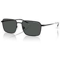 ARMANI EXCHANGE AX2053S 600087 Matte Black Dark Grey 57 mm Men's Sunglasses