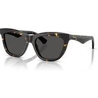 BURBERRY BE4435 410687 Yellow Havana Dark Grey 53 mm Women's Sunglasses
