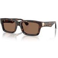 BURBERRY BE4443 300273 Dark Havana Dark Brown 55 mm Women's Sunglasses