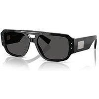 NEW DOLCE & GABBANA SUNGLASSES DG 4482 501/87 BLACK/GRAY 57MM AUTHENTIC