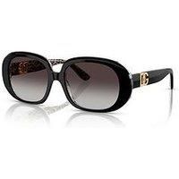 DOLCE N GABBANA DG4476 32998G Top Black On Leo Brown Grey 56mm Womens Sunglasses