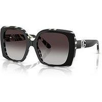 DOLCE & GABBANA DG4475 33728G Black On Zebra/Grey Gradient 56-19-145 Sunglass...