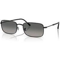 Ray-Ban 0Rb3746 Rectangle Sunglasses-Black